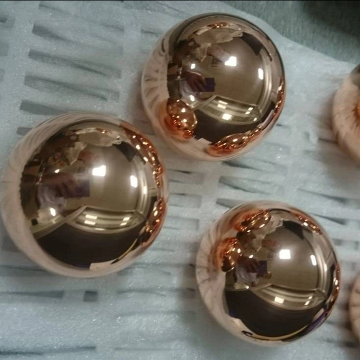 ODM CNC Machined Custom Made Copper Brass Ball Stress Relief Toys with Mirror Polishing