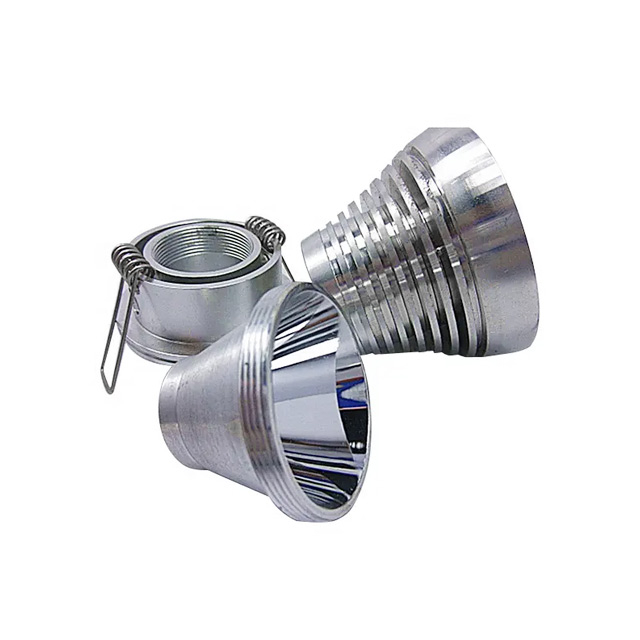Custom Machining Aluminum Lampshade Led Reflector Cup for Spotlight Projection Lamp Ceiling Lamp Downlight